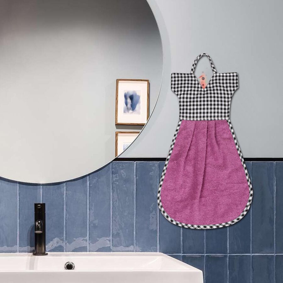 225 GSM Purple Cotton Washbasin Towel, , large image number null