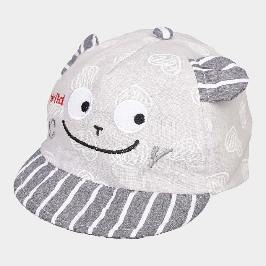 Kids' Grey Nylon Cap, , large image number null