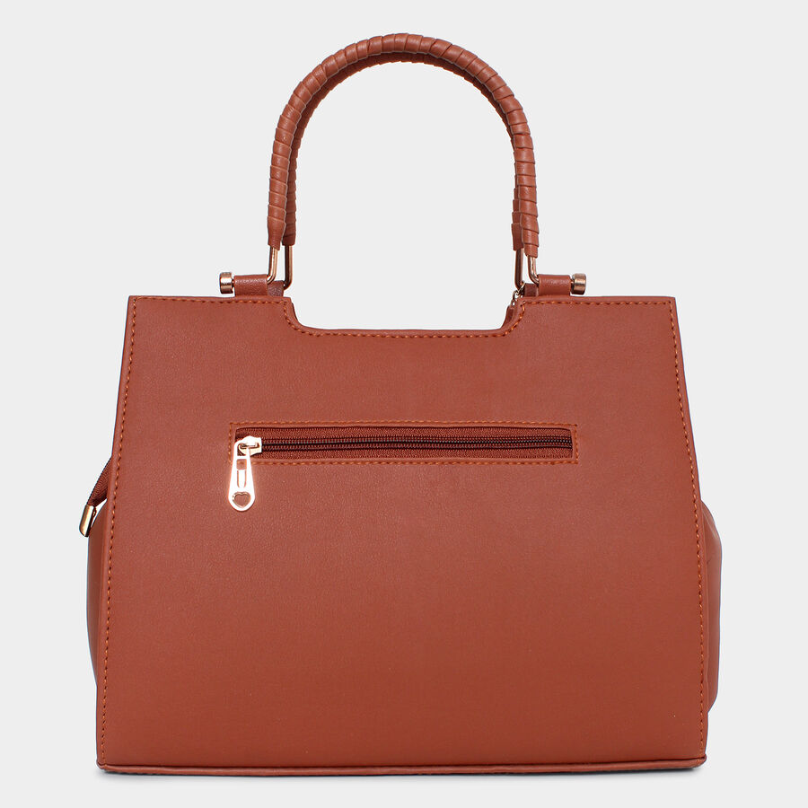 Women Solid Tan Handbag, , large image number null