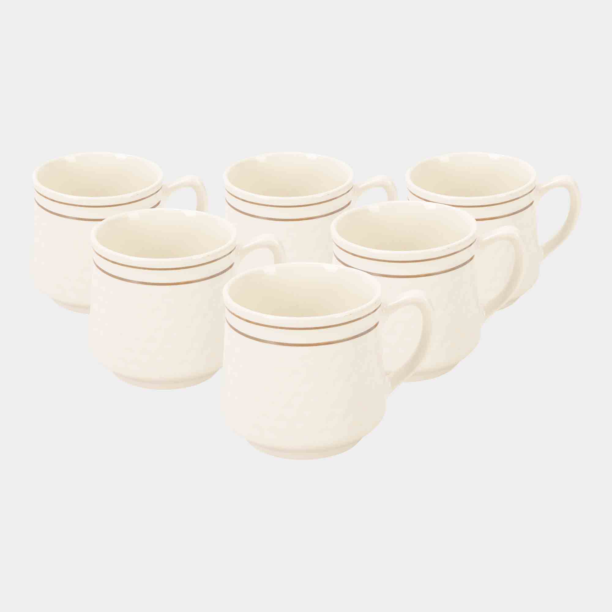Home Finery                         120 ml Stoneware Cup, Set of 6