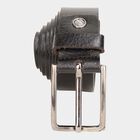 Men's Black Leather Casual Belt, , small image number null