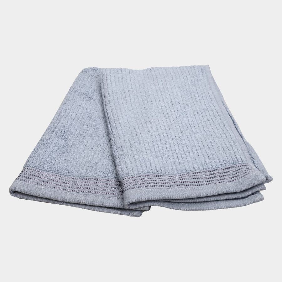 380 GSM Blue Cotton Hand Towel, , large