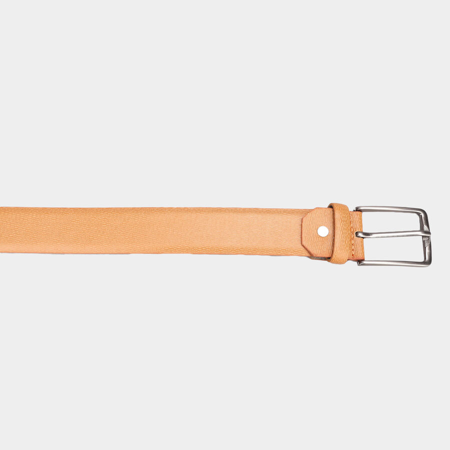 Men's Polyurethane Casual Belt, Size 40, Textured, , large image number null
