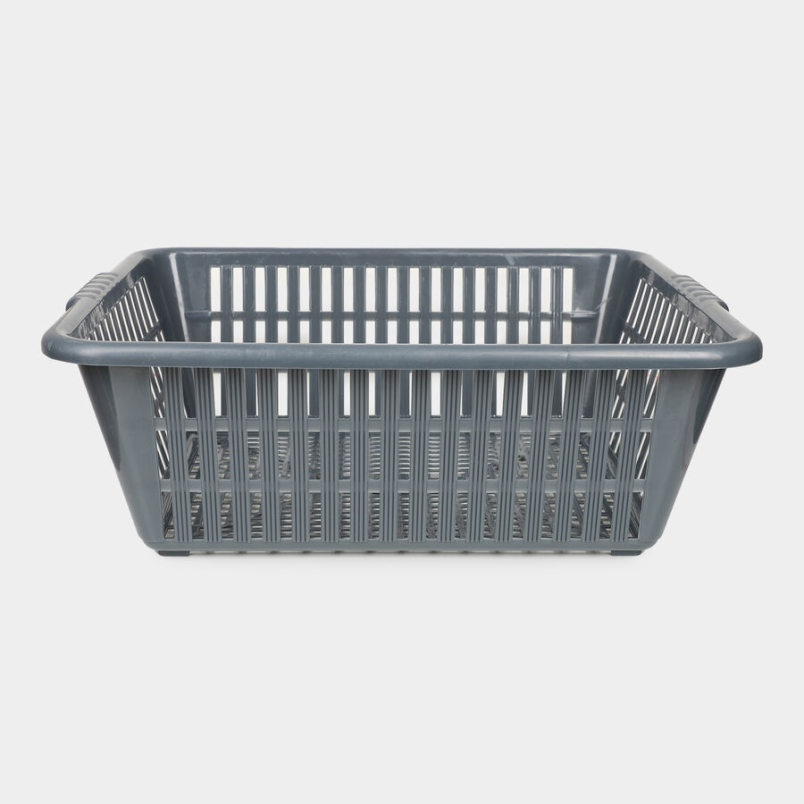 Grey Plastic Basket, , large image number null