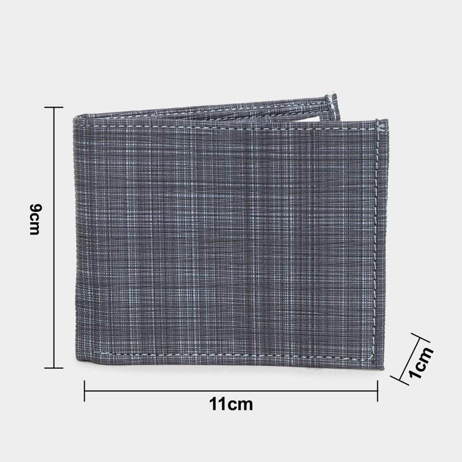 Men's Blue Polyurethane Wallet, , large