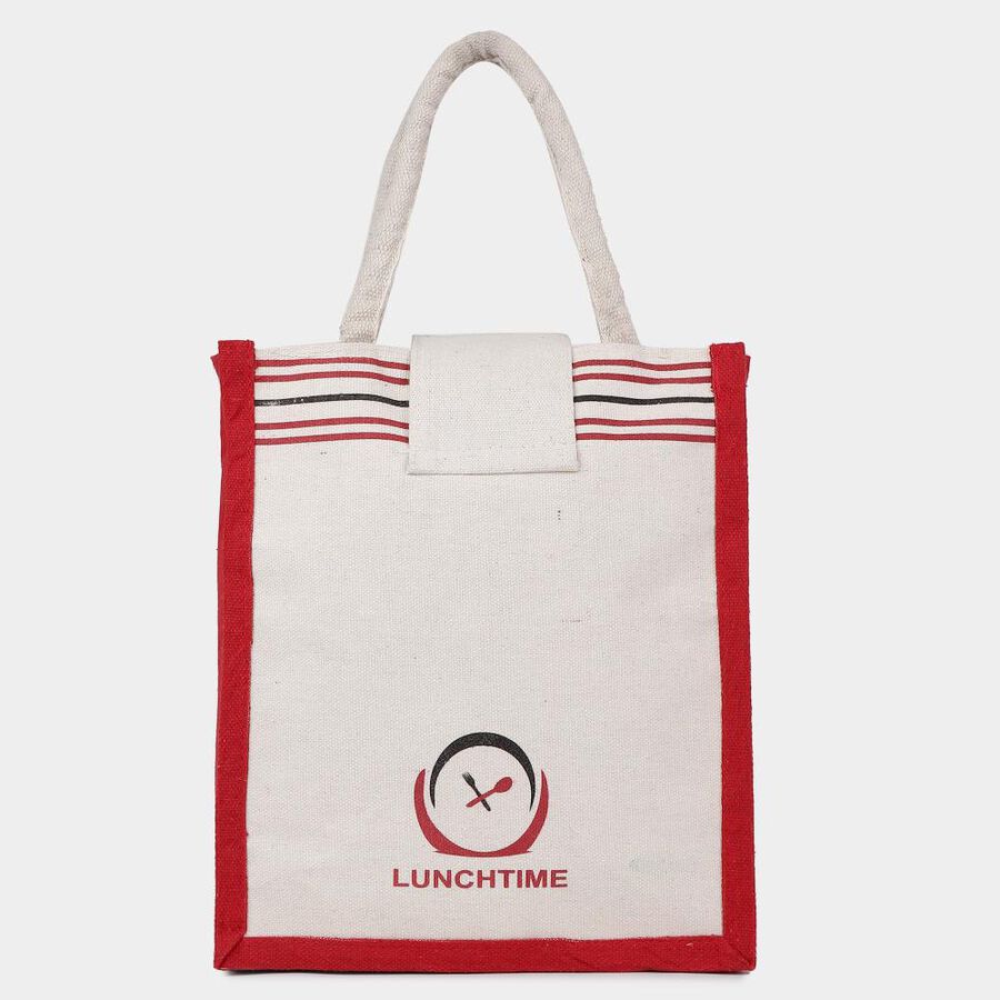 White Canvas Lunch Bag, , large image number null