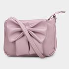 Women'sLilac Polyurethane Handbag, , small