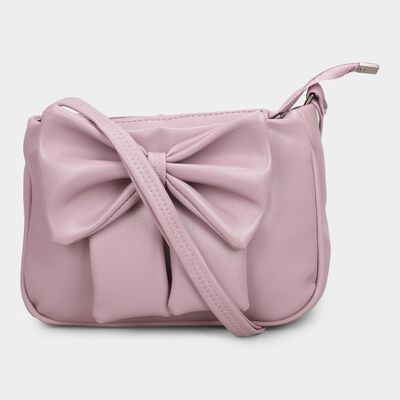 Women'sLilac Polyurethane Handbag