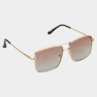 Men's Metal Gradient Rectangle Sunglasses, , small image number null