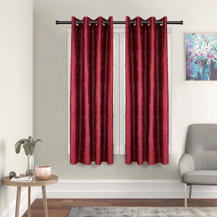 5ft. Maroon Window Curtain, , large image number null