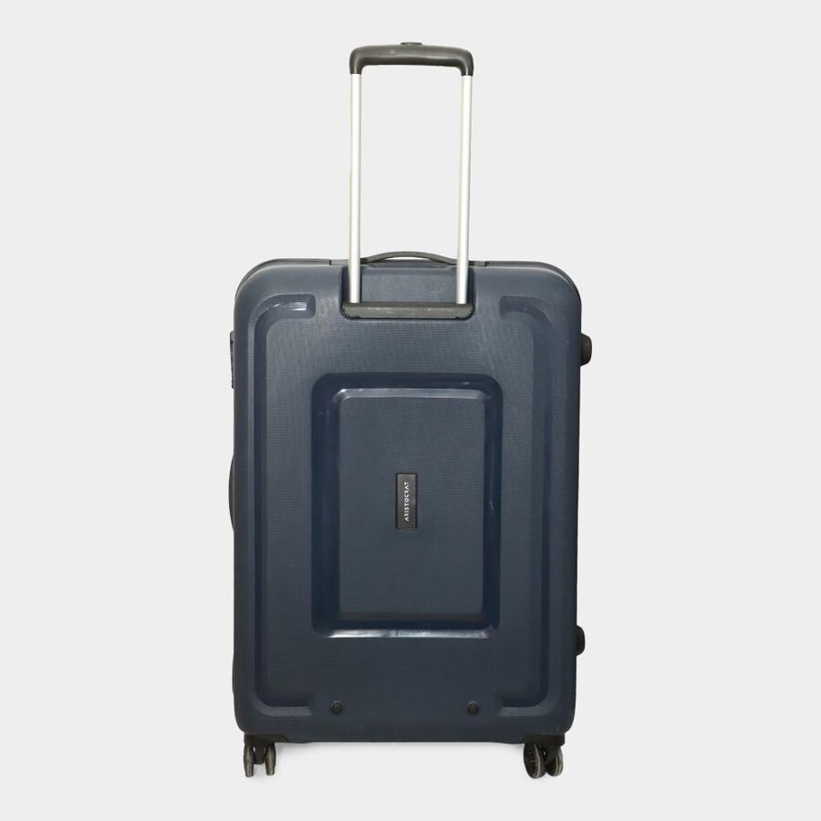 8-Wheel Dark Blue Polypropylene Hard Case Trolley, Large, , large image number null