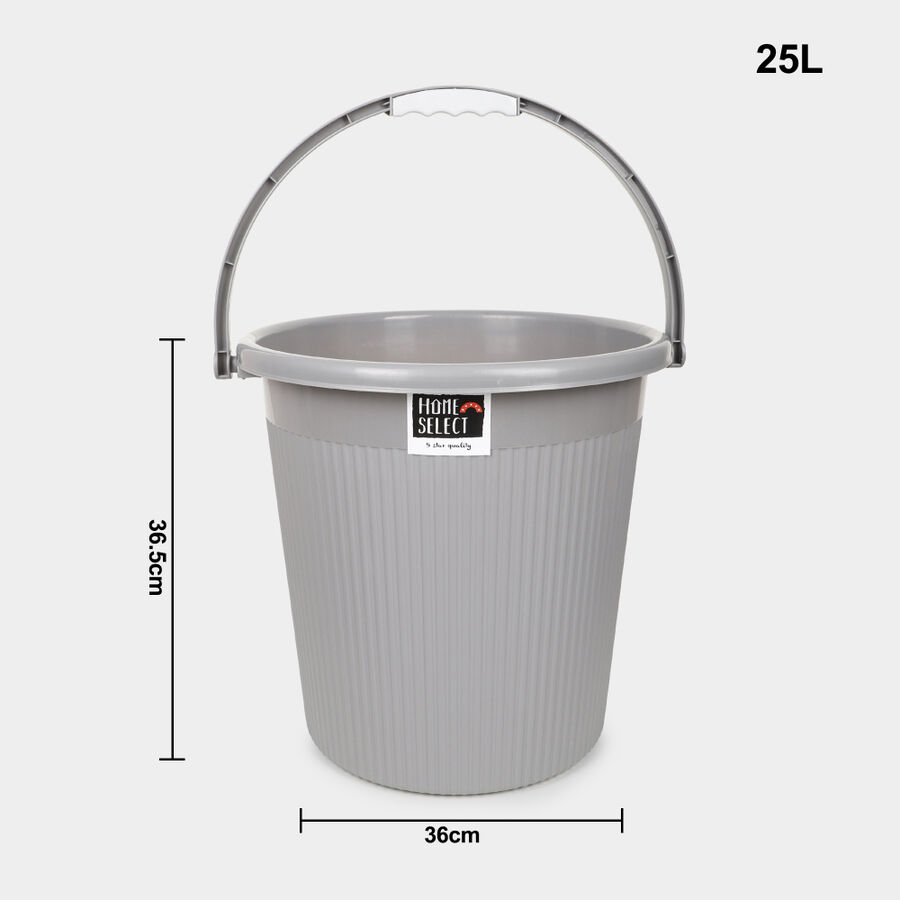 25L Plastic Bucket, , large