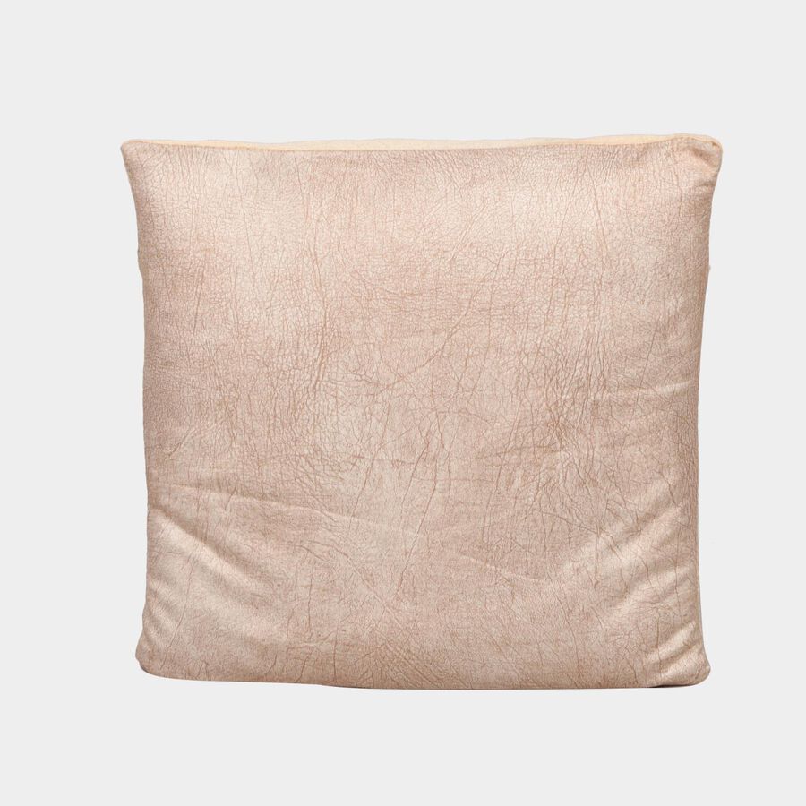 Beige Polyester Cushion Cover, , large image number null