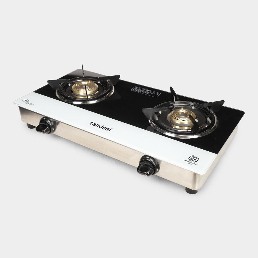 2 Burner Glass Top Gas Stove, , large image number null