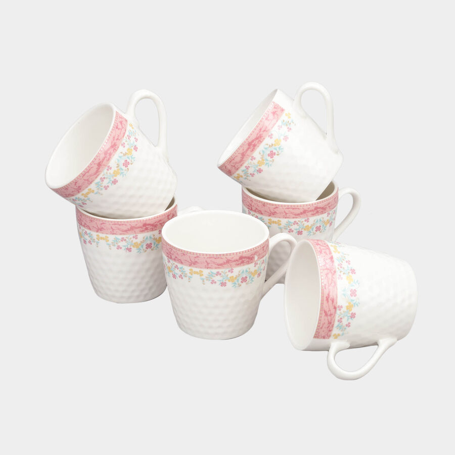 180 ml Bone China Mug Set of 6, , large image number null