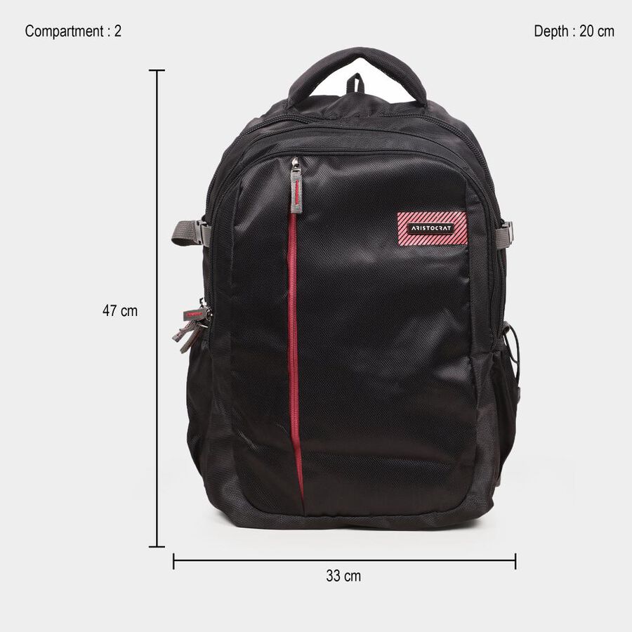 Black Backpack with Laptop Pocket, 35 L (Approx), , large image number null