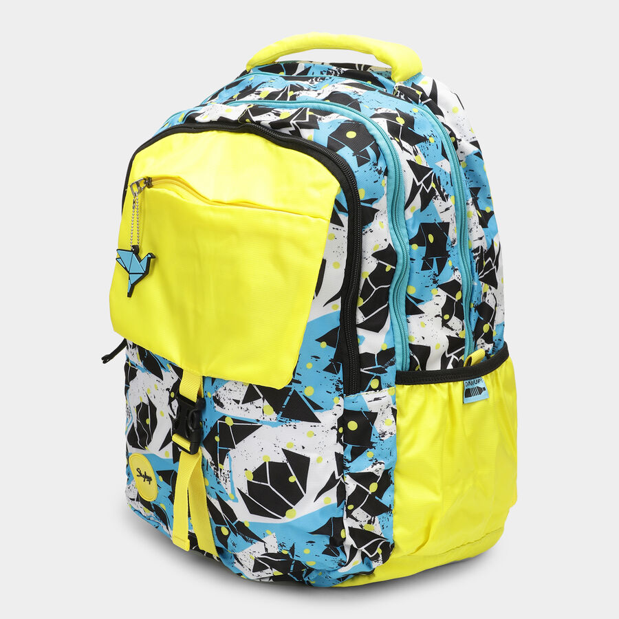 Light Blue Fabric Backpack, , large