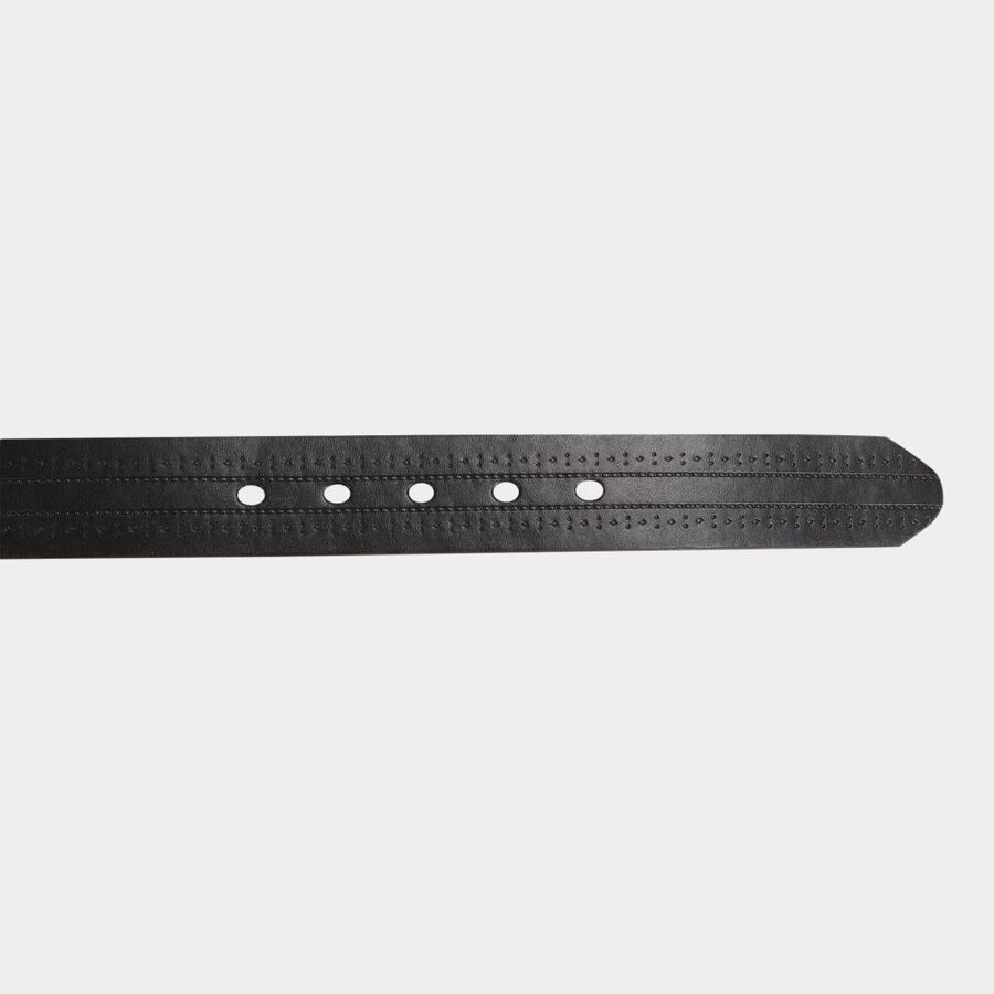 Men's Black Polyurethane Casual Belt, , large image number null