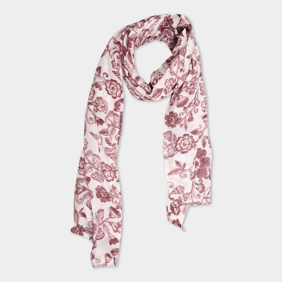 Women's Beige Viscose Scarf, , large image number null