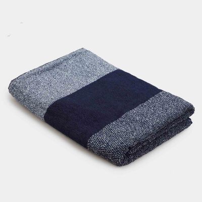400 GSM Blue Cotton Bath Towel
