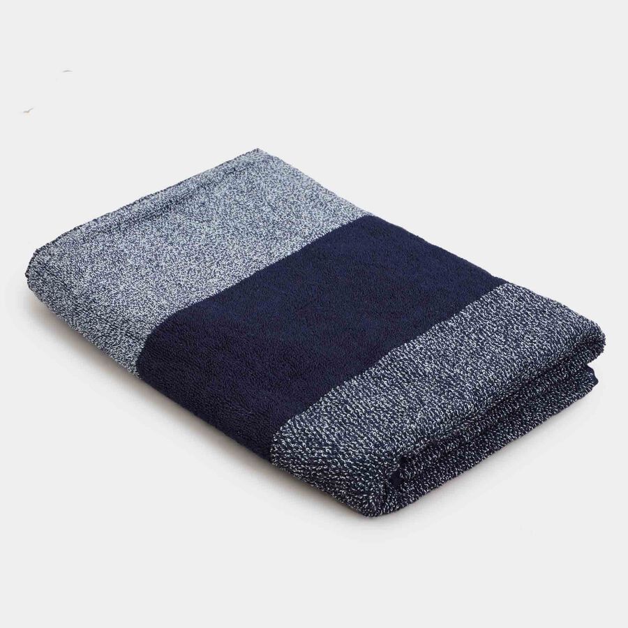 400 GSM Blue Cotton Bath Towel, , large image number null