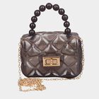Kid's Grey Polyurethane Bag, , small image number null