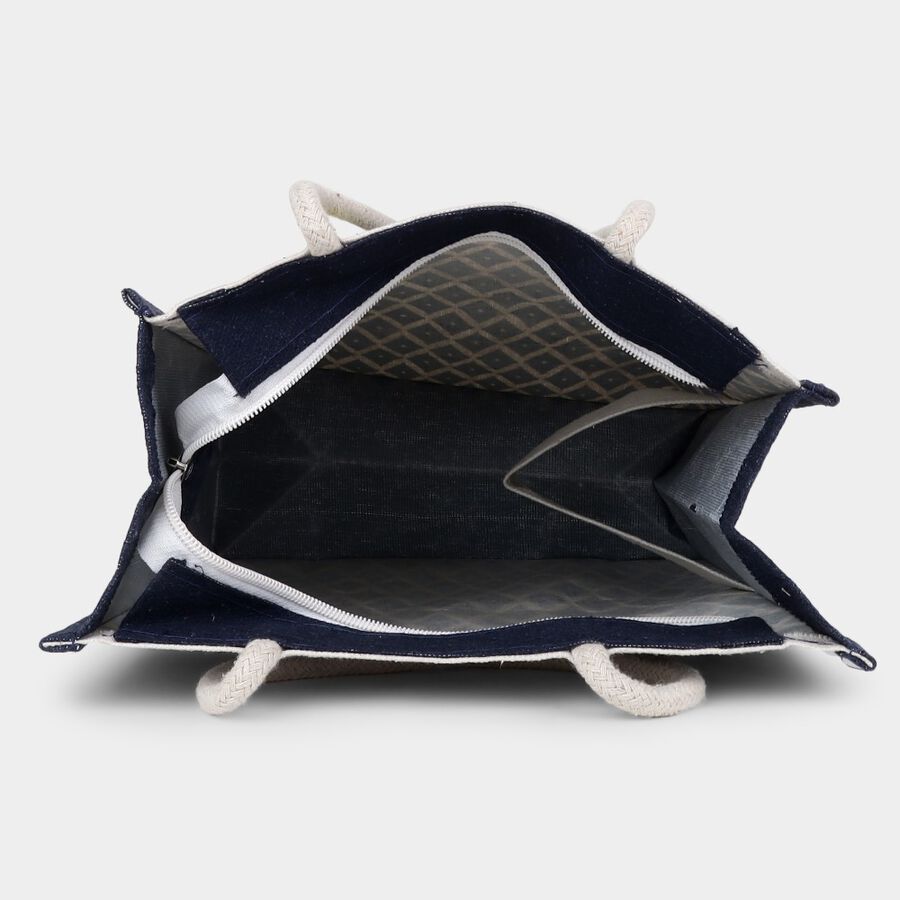 Dark Blue Canvas Lunch Bag, , large image number null