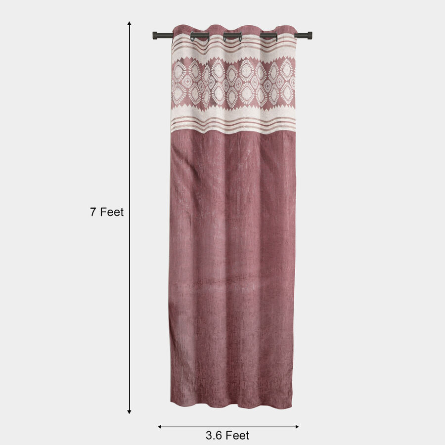 7 ft. Wine Polyester Curtain, , large image number null