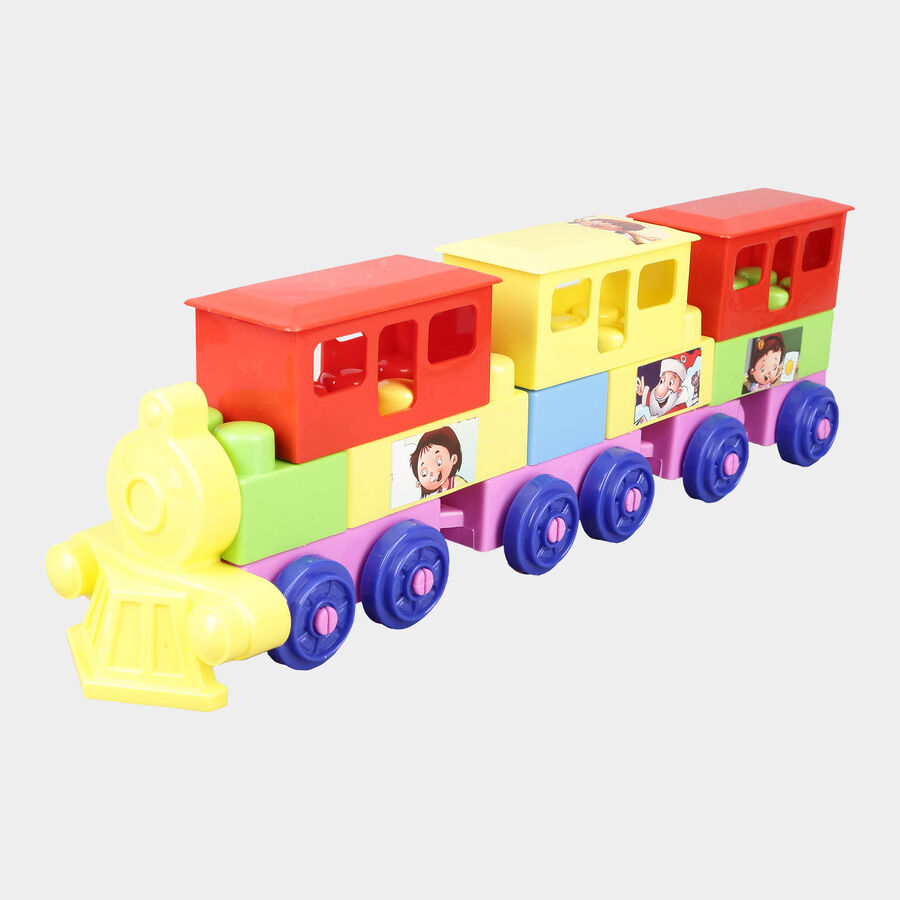 1 Block Set Of 3 In 1 Plastic Train , , large image number null
