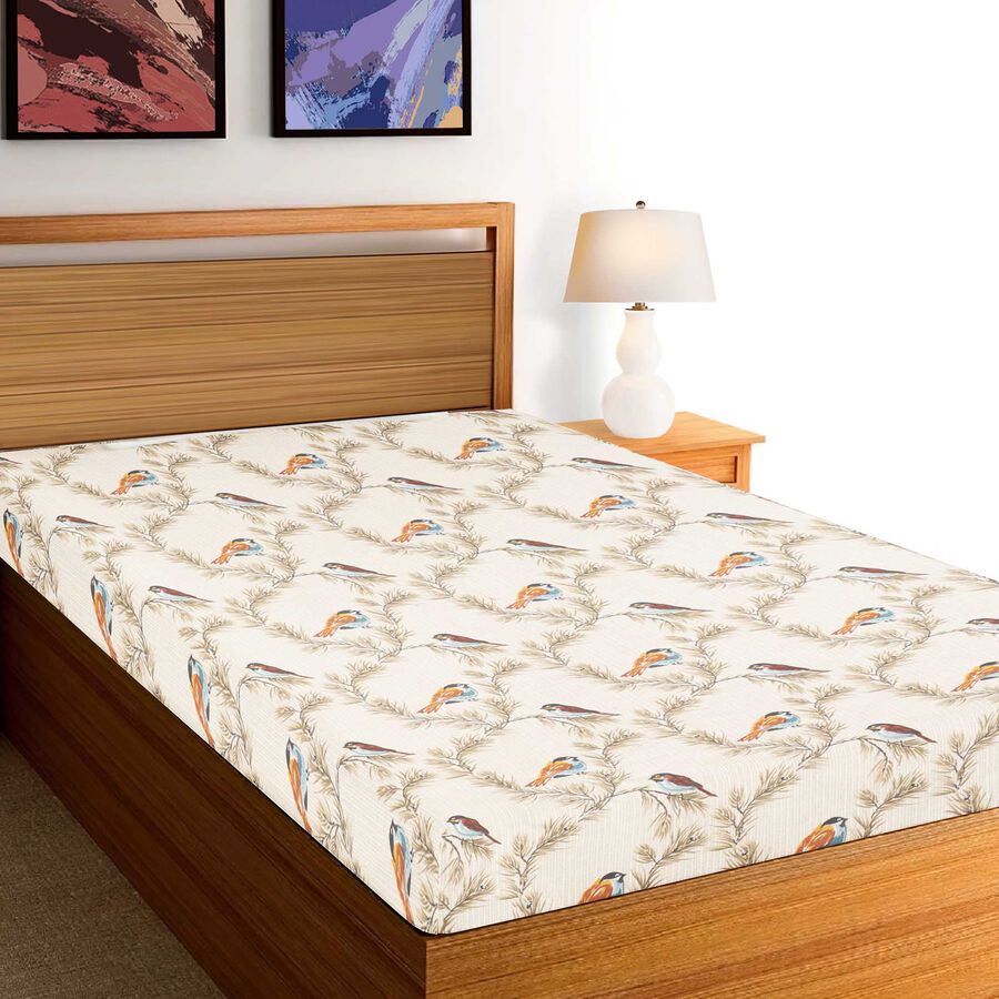 104 TC Cotton Blend Single Bedsheet, , large image number null