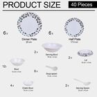 40 Pieces Melamine Dinner Set, , small image number null