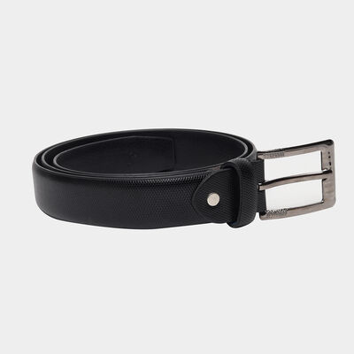 Men's Black Polyurethane Formal Belt