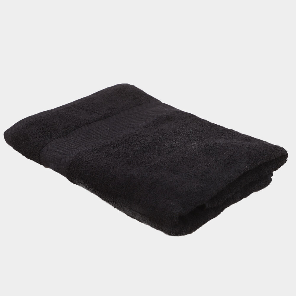 Home Beautiful                         250 GSM Black Cotton Bath Towel