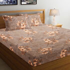 120 GSM Brown Microfiber Double Bedsheet, , small image number null