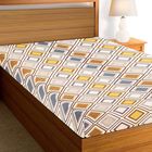 Multicolor Geometric Printed Single Bedsheet, , small