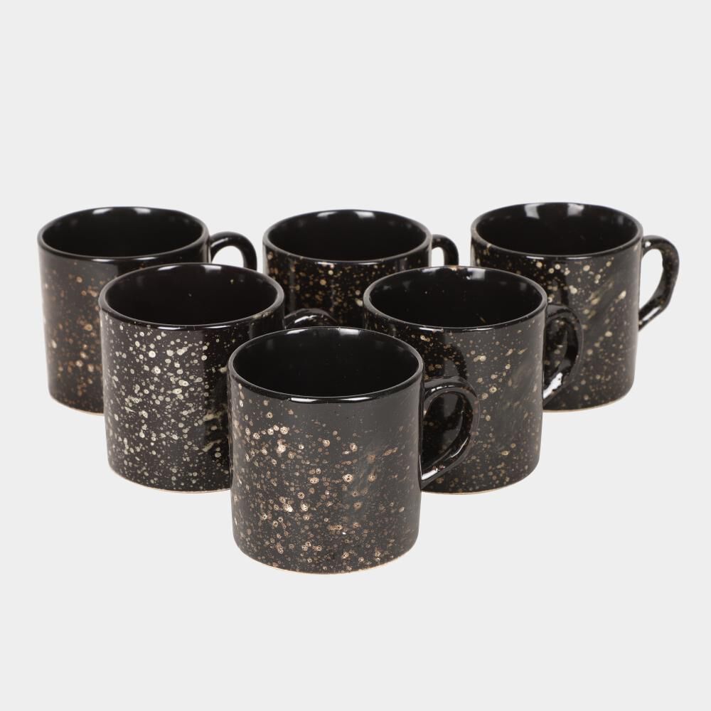 Home Finery                         120ml Stoneware Cup Set of 6