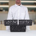 Dark Grey Plastic Basket, Set of 3, , small image number null