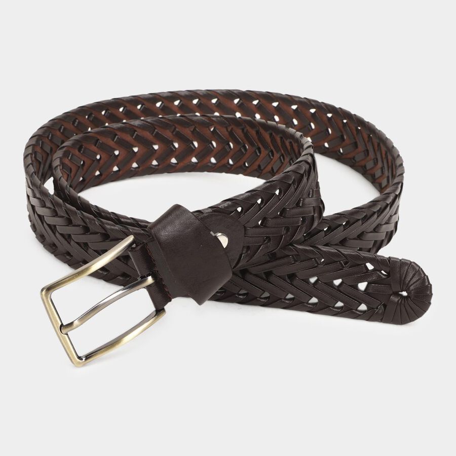Men's Brown Polyurethane Casual Belt, , large image number null