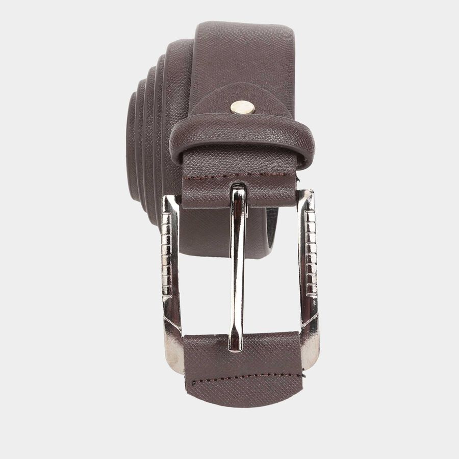Men's Brown Polyurethane Casual Belt, , large