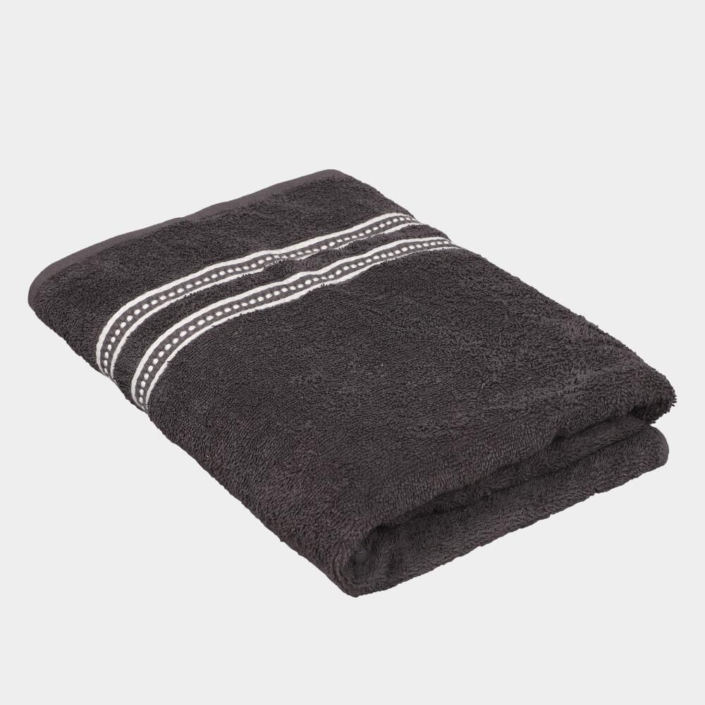 Home Beautiful                         350 GSM Grey Cotton Bath Towel