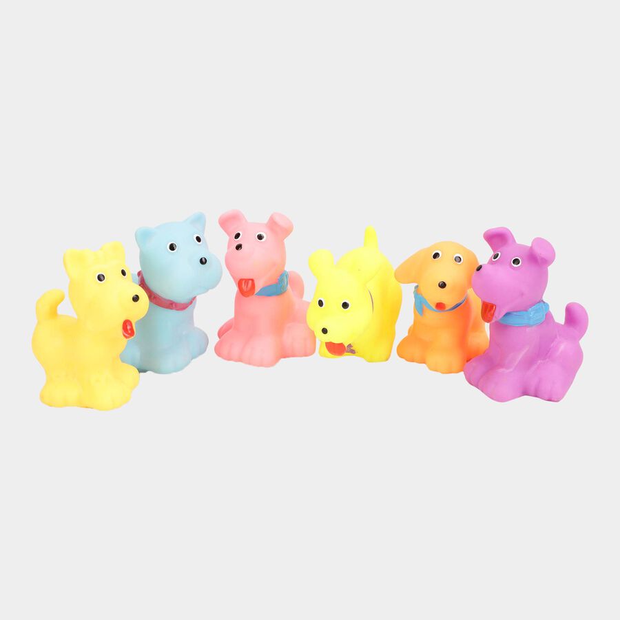 Baby Dog Squeeze Toys, Set of 6, , large image number null