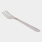 Set of 4 Stainless Steel Dessert Forks, , small image number null