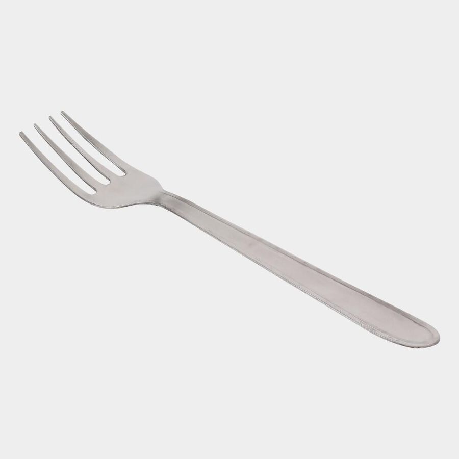 Set of 4 Stainless Steel Dessert Forks, , large image number null