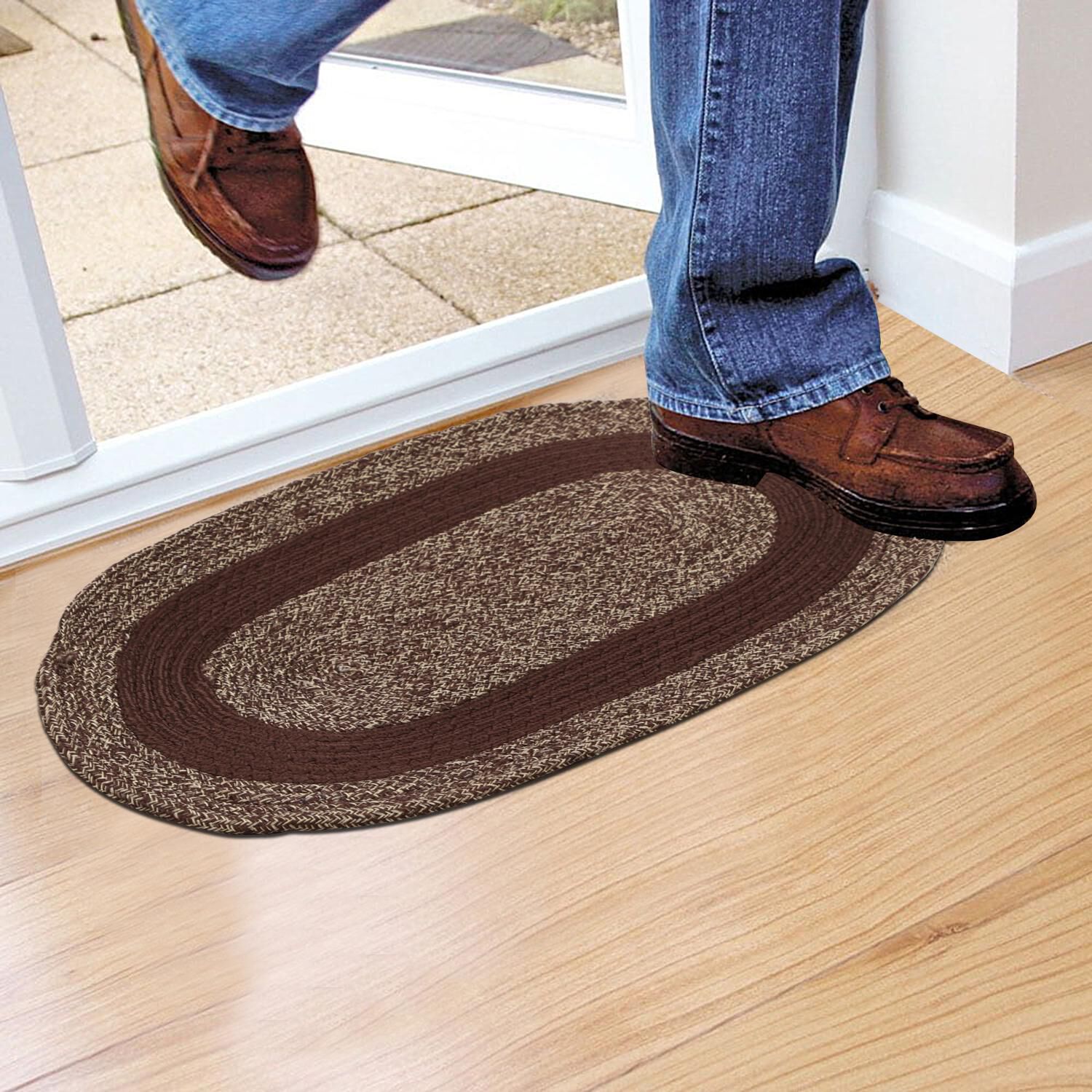 Home Beautiful                         Brown Cotton Door Mat