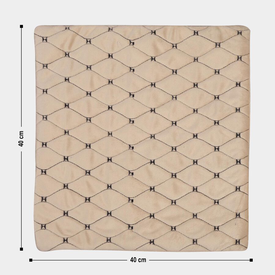 Beige Velvet Cushion Cover, , large image number null