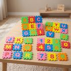 Kids Interlocking Alphabet and Number Foam Mat Set, , small