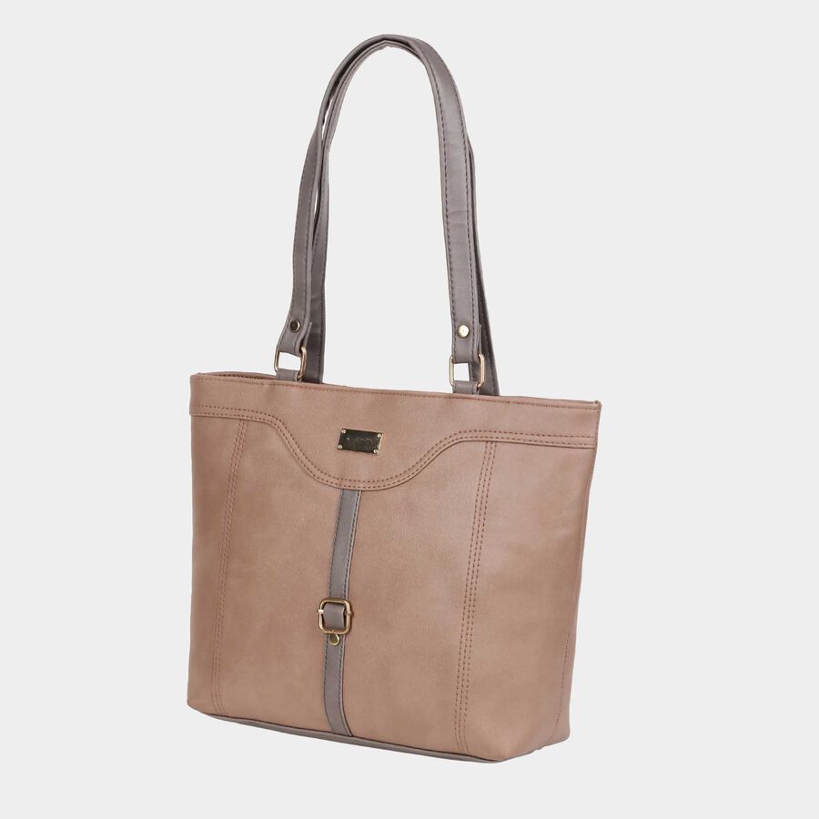 Women's Grey Polyurethane Hand Bag, , large image number null