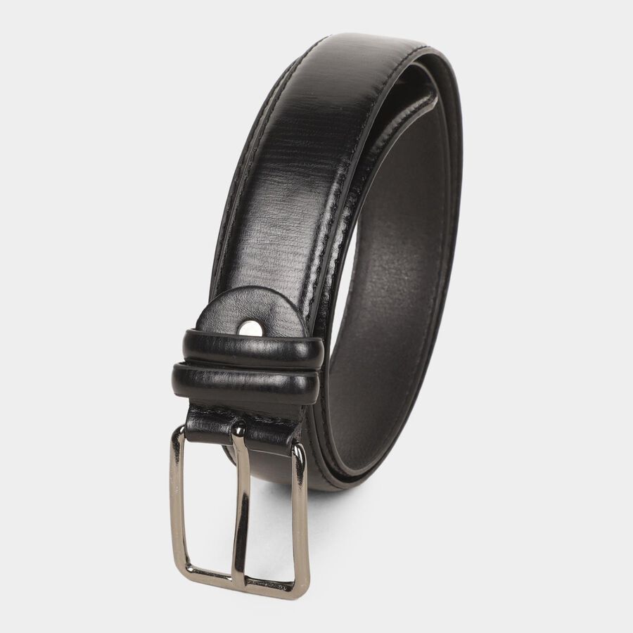 Men's Black Polyurethane Casual Belt, , large image number null