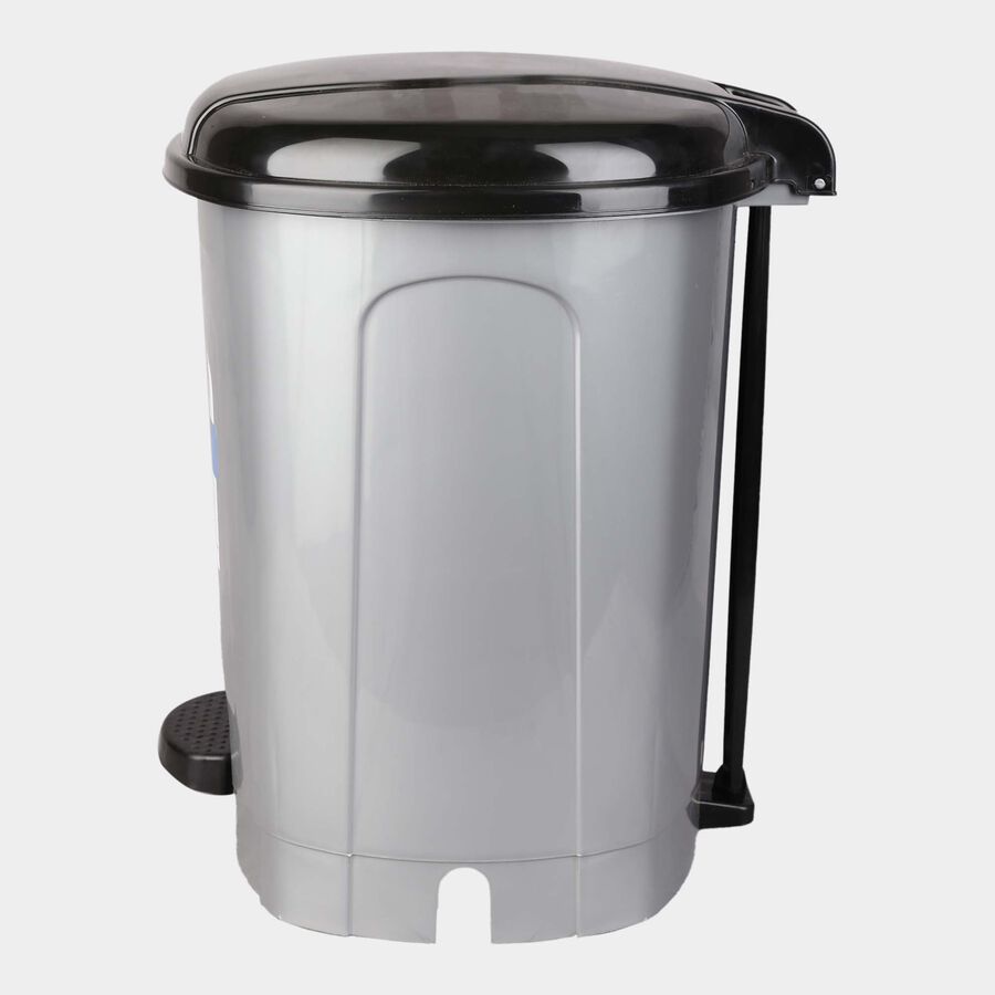 13 L Black Plastic Dustbin, , large image number null