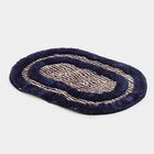 Anti-Skid Navy Blue Polyester Door Mat, , small